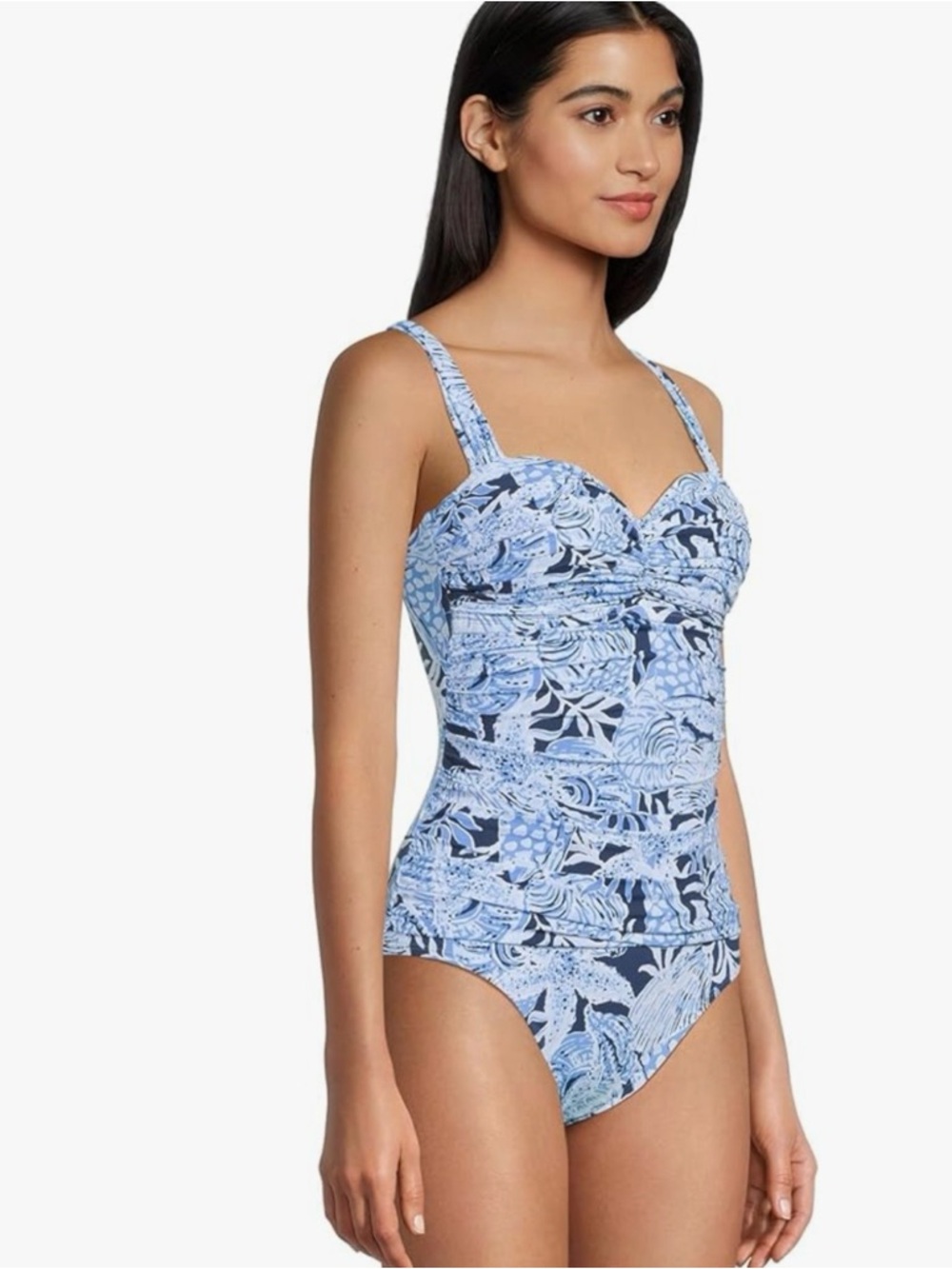 Lilly Pulitzer Bonaire Blue Coastal Constellation One-Piece Swimsuit size 6 NWT